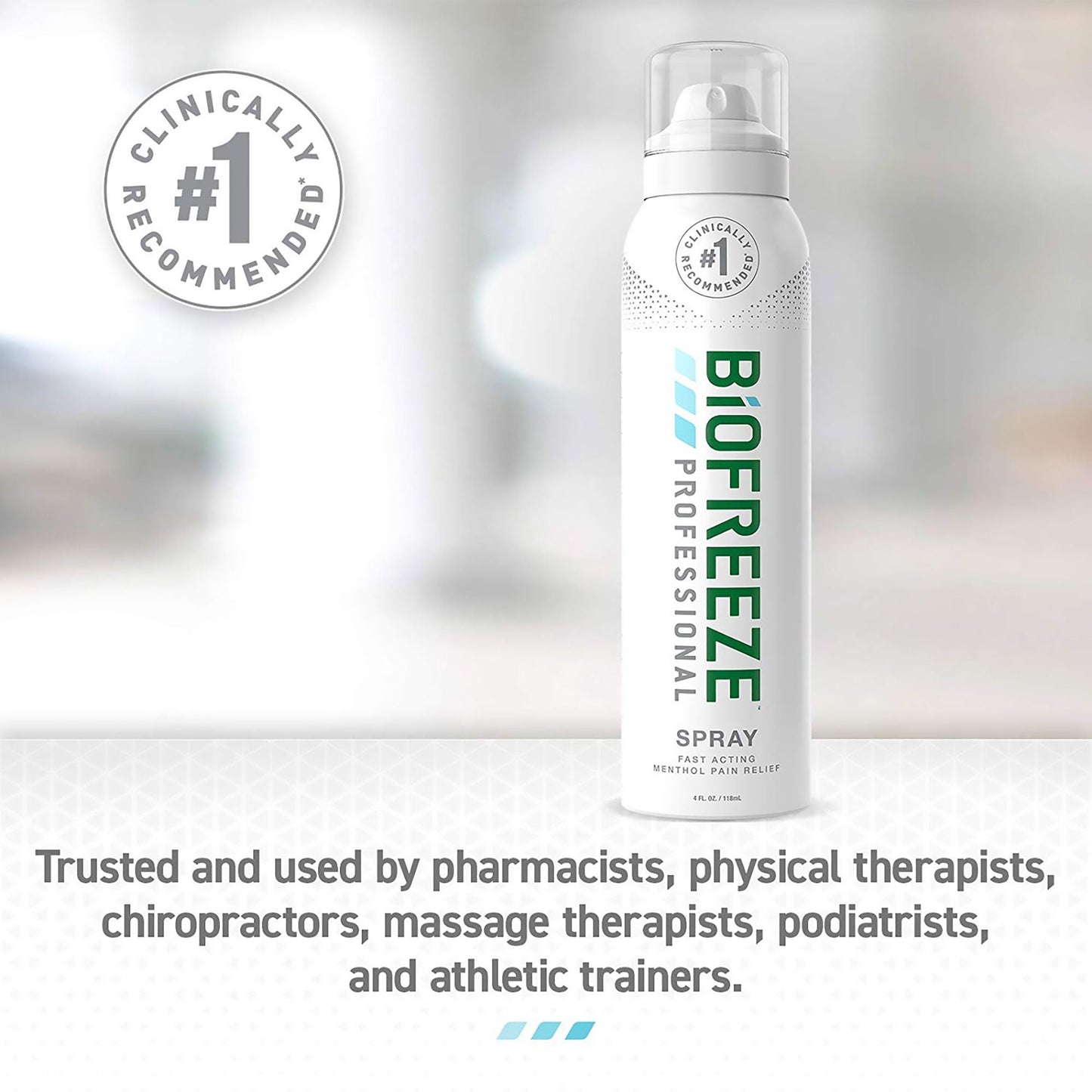 BIOFREEZE PRO, SPR 360DEG 4OZ (12/BX 6BX/CS)