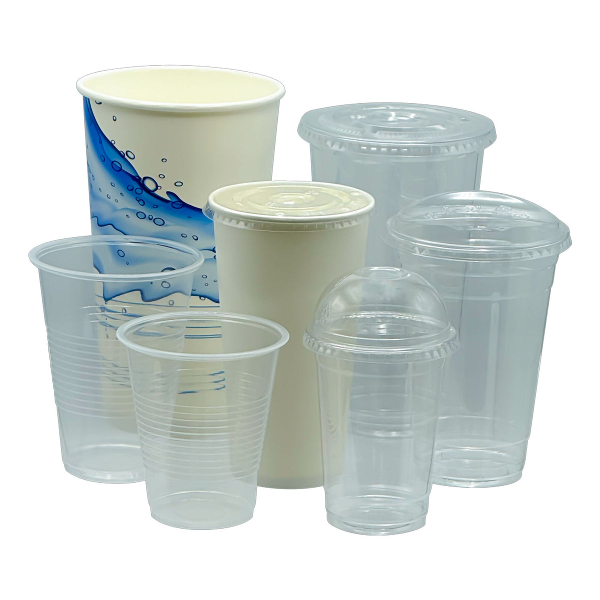 LID, FLAT W/STRAW SLOT F/PET CUPS 32OZ (50/PK 10PK/CS)