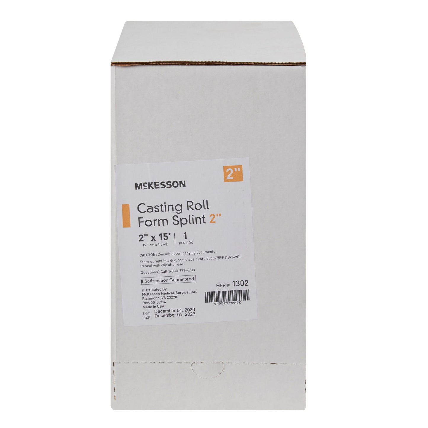 SPLINT, CAST 2"X15' (1RL/BX 2BX/CS)