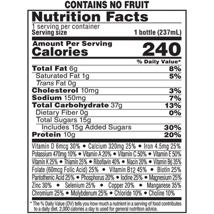 Boost® Original Peaches and Creme Balanced Nutritional Drink, 8-ounce bottle