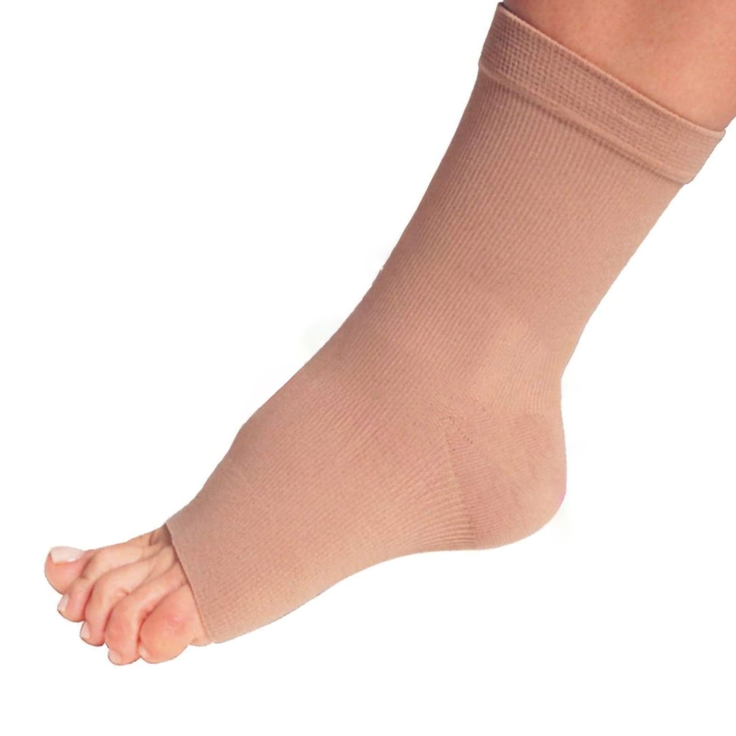 ANKLET COMPRESS SM LTXFR OPEN TOE 100% SPANDE