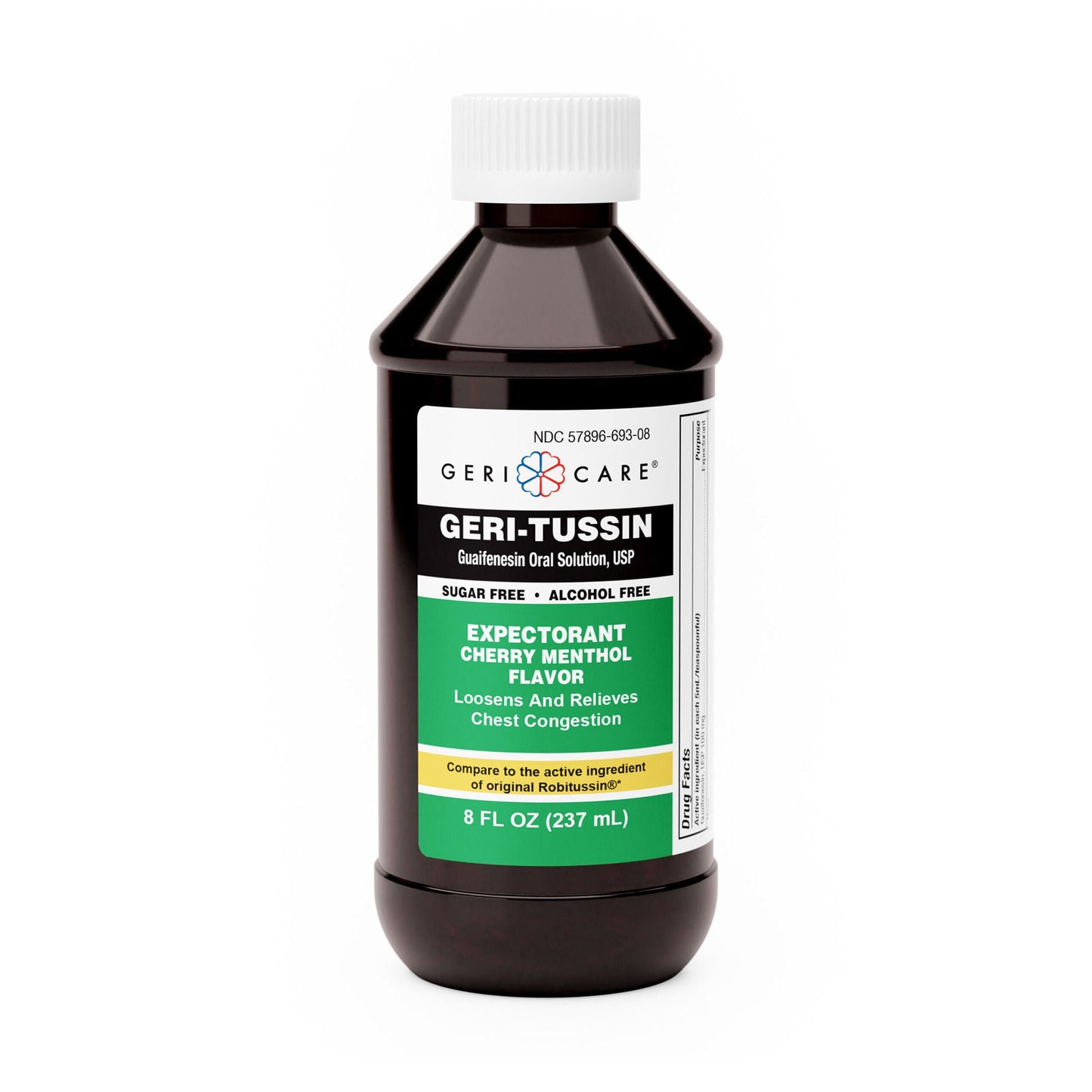 GERI-TUSSIN SF AF GUAIFENESIN,LIQ 100MG/5ML 8OZ (24BT/CS)