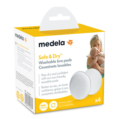 PAD, NURSING BRA WASHABLE SAFE& DRY (4/PK 6PK/CS)
