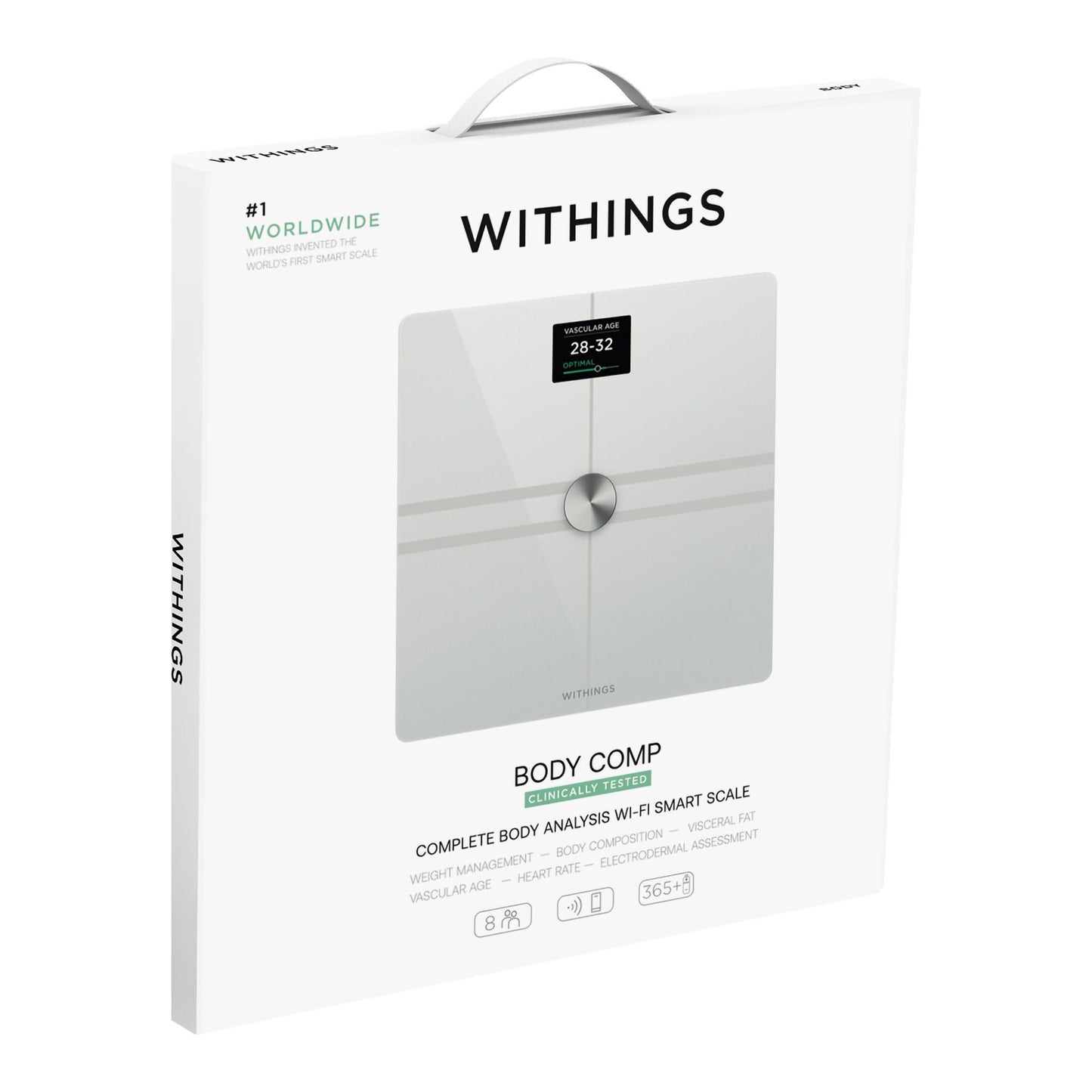 SCALE, BODY COMP COMPLETE BODYANALYSIS WI-FI WHT