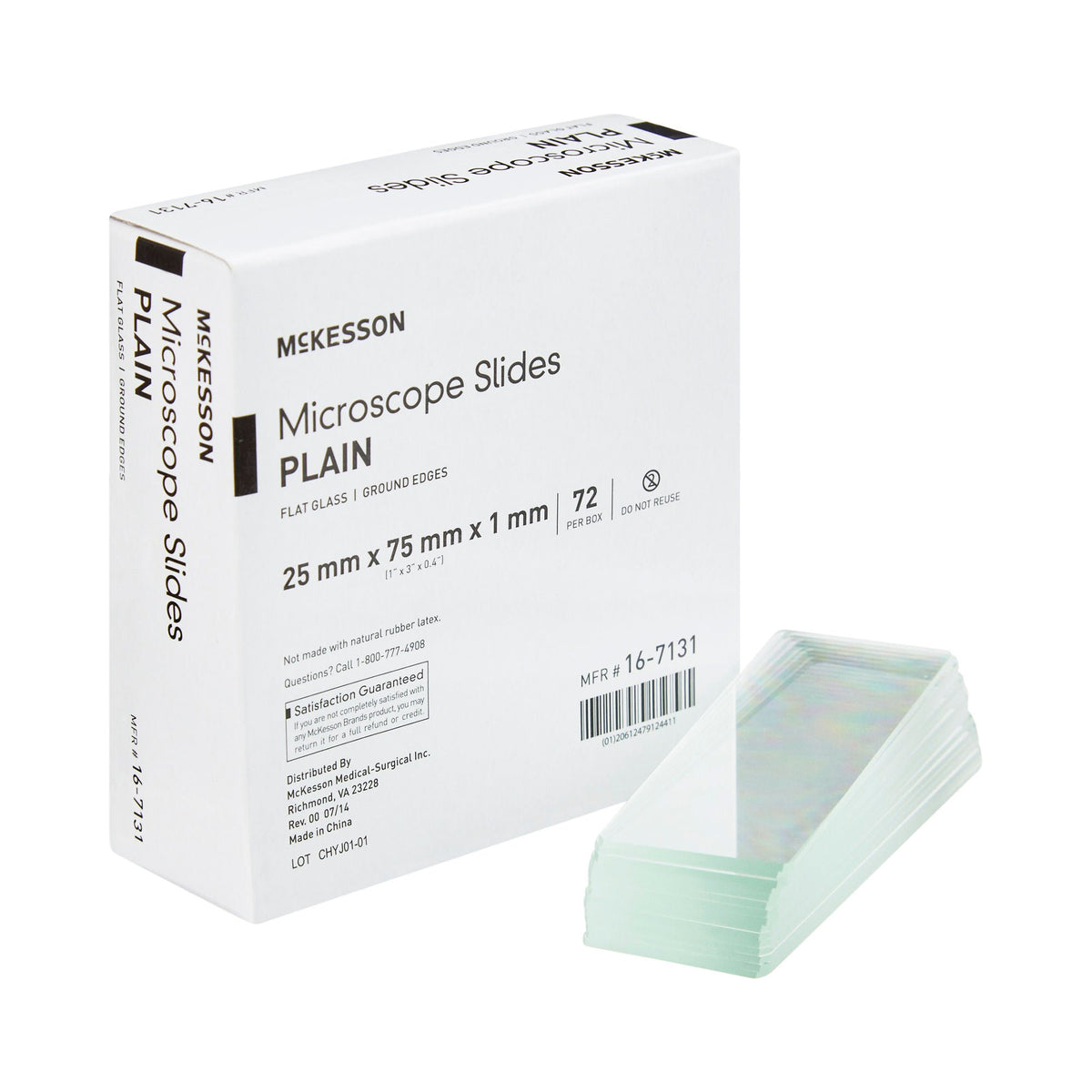 SLIDE, PLAIN 3X1X1 (72/BX 20BX/CS)
