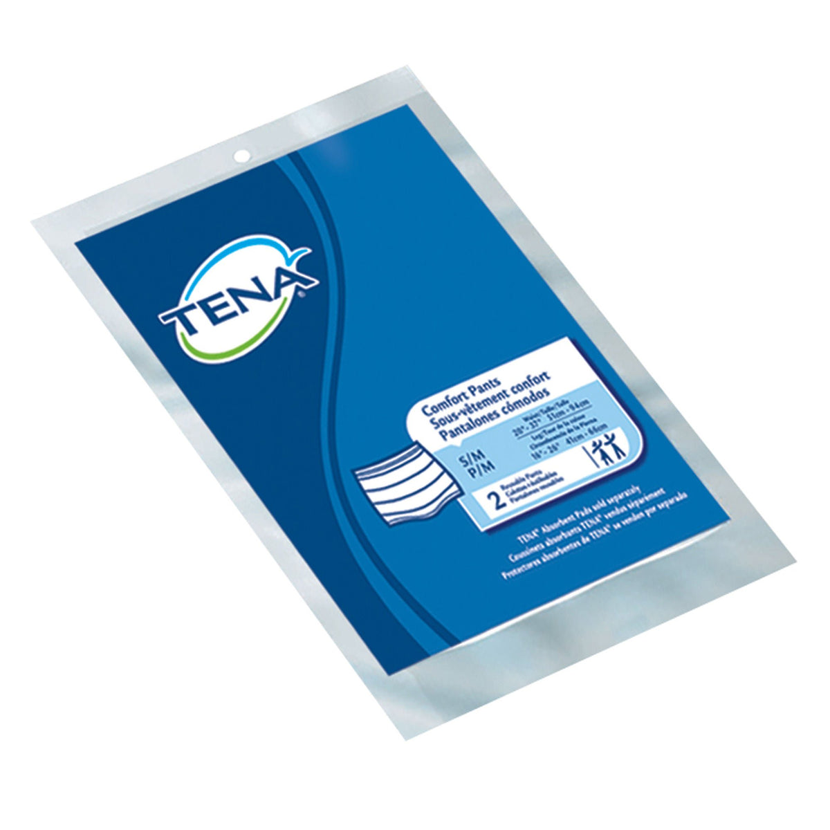 PANTS, TENA COMF REUSE 20"-37"SM/MED (2/PK 12PK/C SCAPER