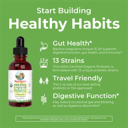 SUPPLEMENT, LIQ ORGANIC PROBIOTIC UNFLAVORED 2OZ (6/CS)