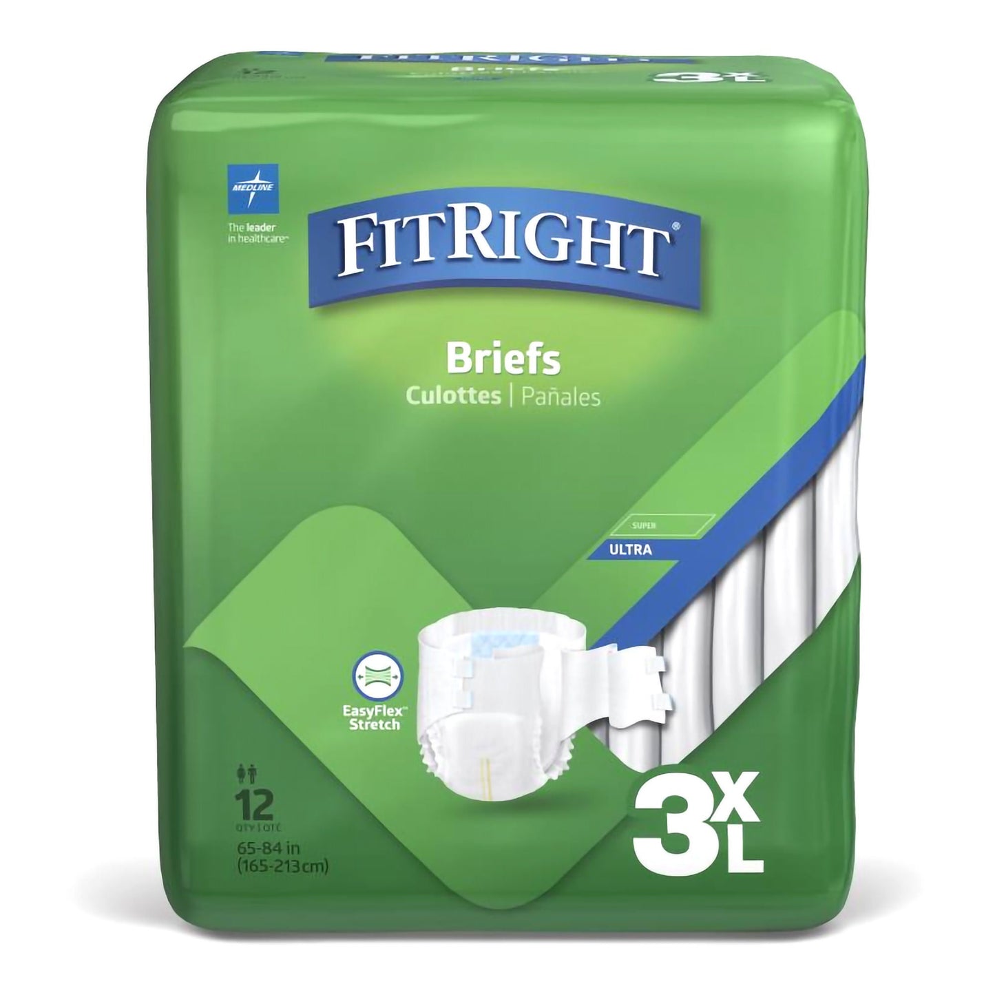 BRIEF, BARIATRIC FITRIGHT DISP3XLG 65-84" (12/BG 4BG/CS)