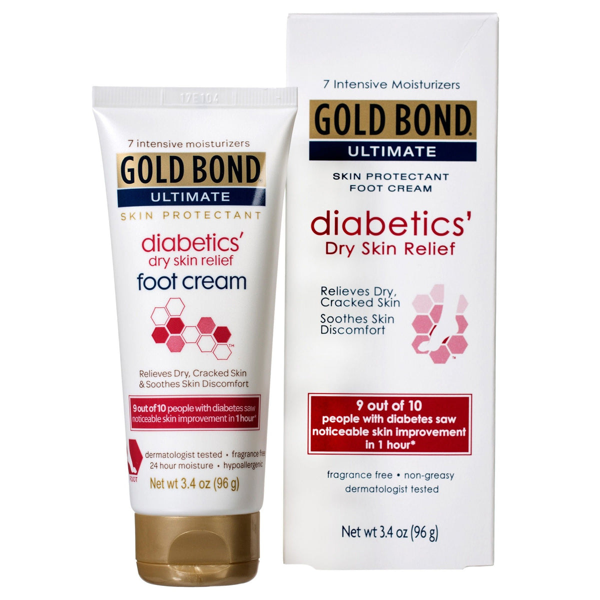GOLD BOND FOOT DIABETICS, CRM 3.4OZ