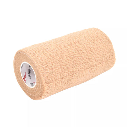 BANDAGE, COHESIVE SELF-ADHERENT N/STR LF TAN 4"X5YD (18/BX)