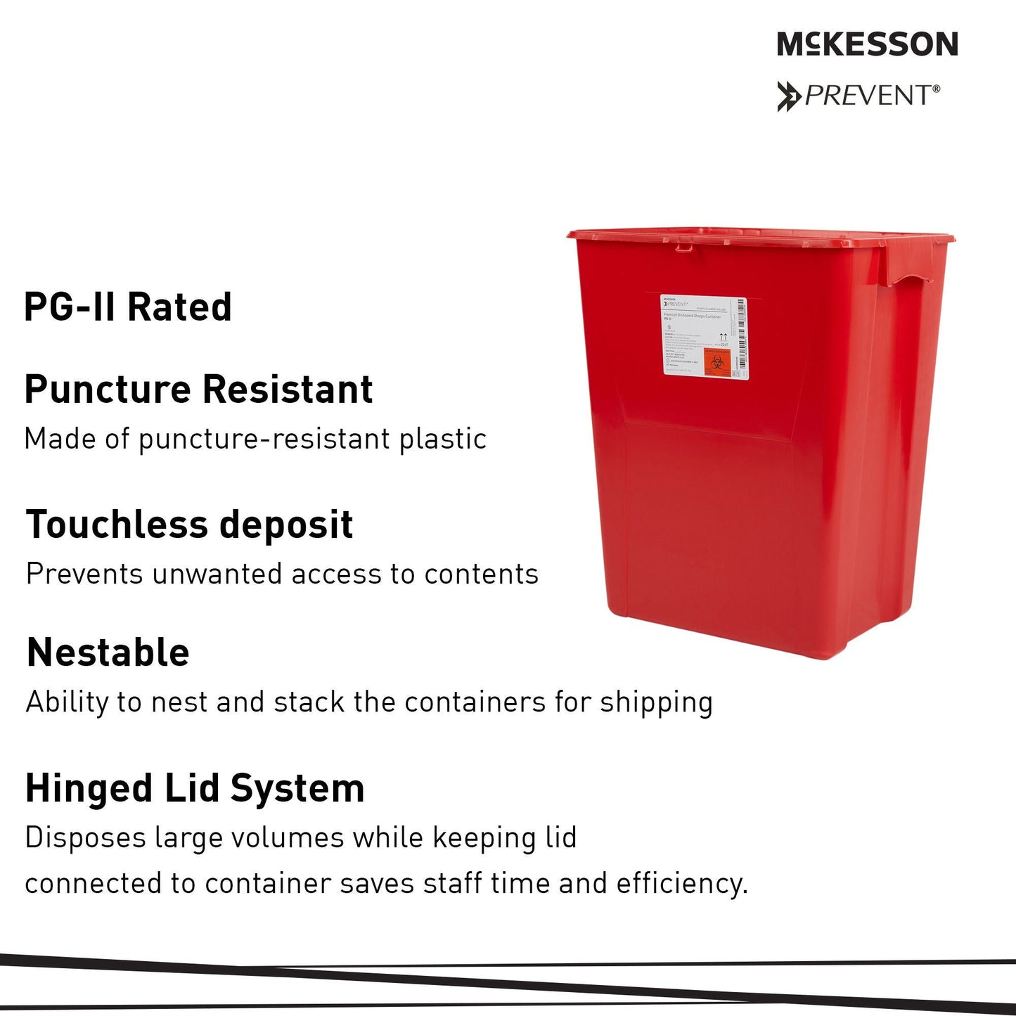 CONTAINER, SHARPS RED 18GL (7/CS)
