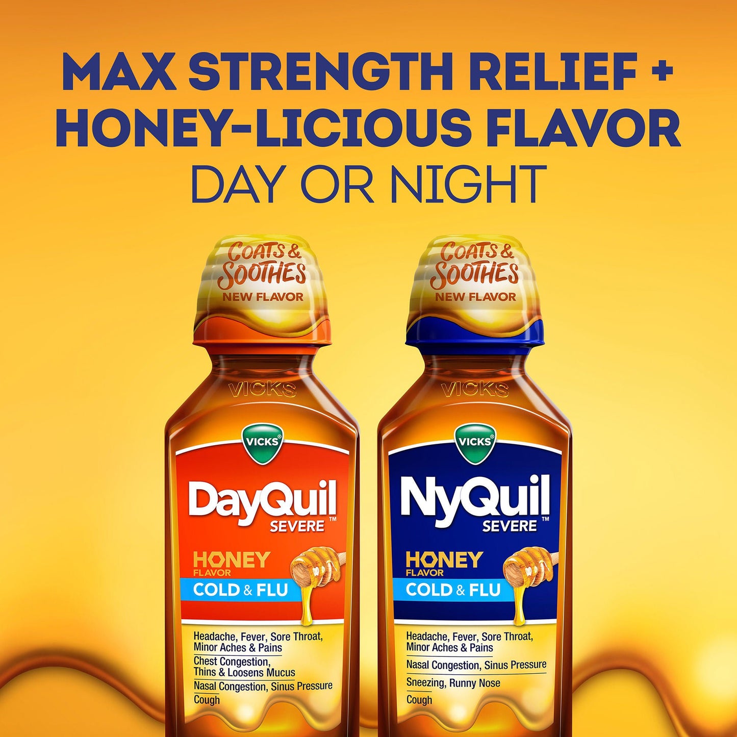 NYQUIL, LIQ SEVERE COLD & FLU HONEY 12OZ