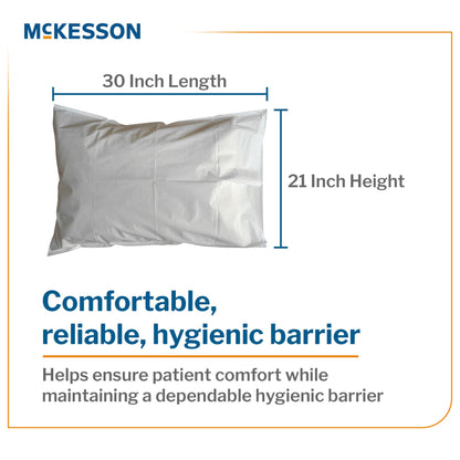 PILLOWCASE, DISP STD ECON WHT 21"X30" (100/CS)