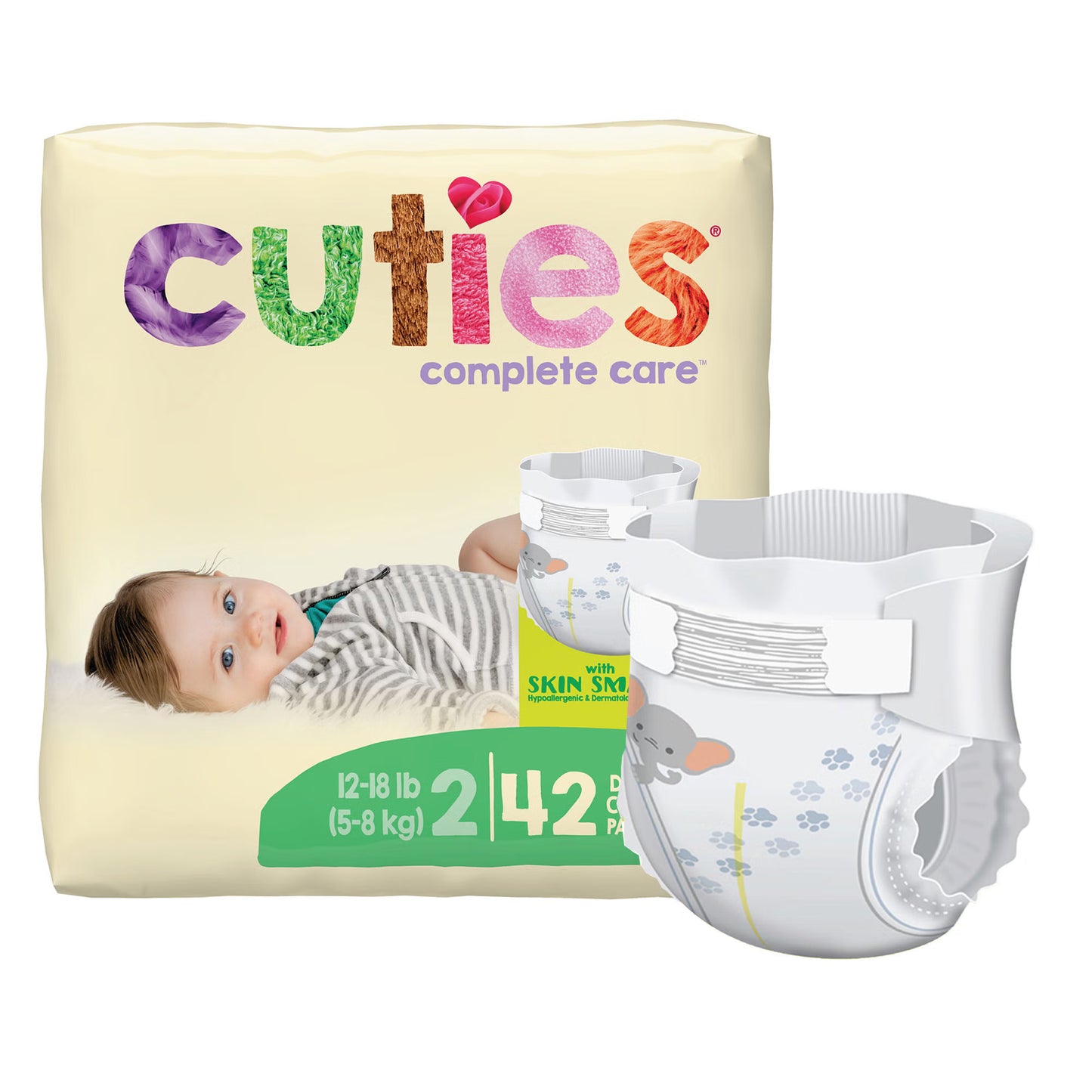 DIAPER, BABY CUTIES SIZE2 (42/PK 4PK/CS)