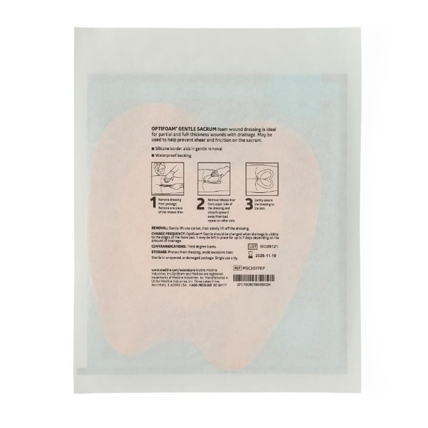 DRESSING, WND OPTIFOAM ADH 7X7(5/BX 10BX/CS)