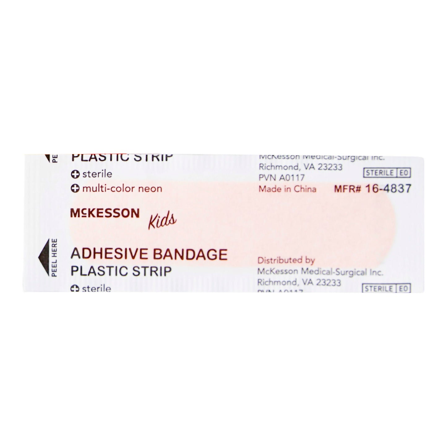 BANDAGE, ADHSV MCKID NEON STRIP 3/4"X3" (100/BX 24BX/CS)