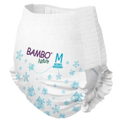PANT, SWIM BAMBO NATURE DISP PED MED 26+LB (12/PK 10PK/CS)