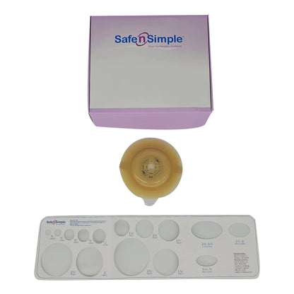 WAFER, OSTOMY CONVEX 2PC RND STD WHT 57MM 2 1/4" (5/BX)