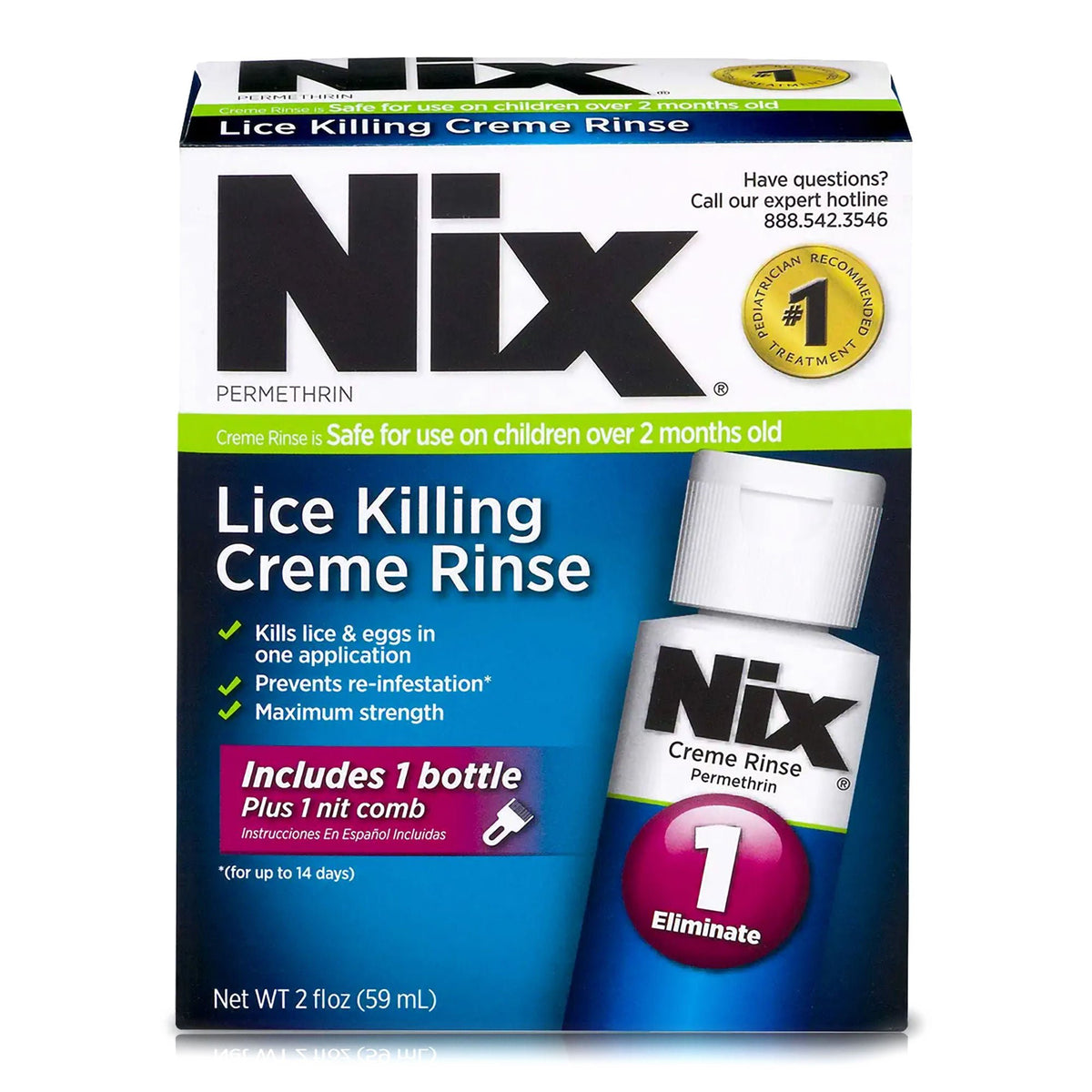 NIX CREAM RINSE, LIQ 1% 2OZ