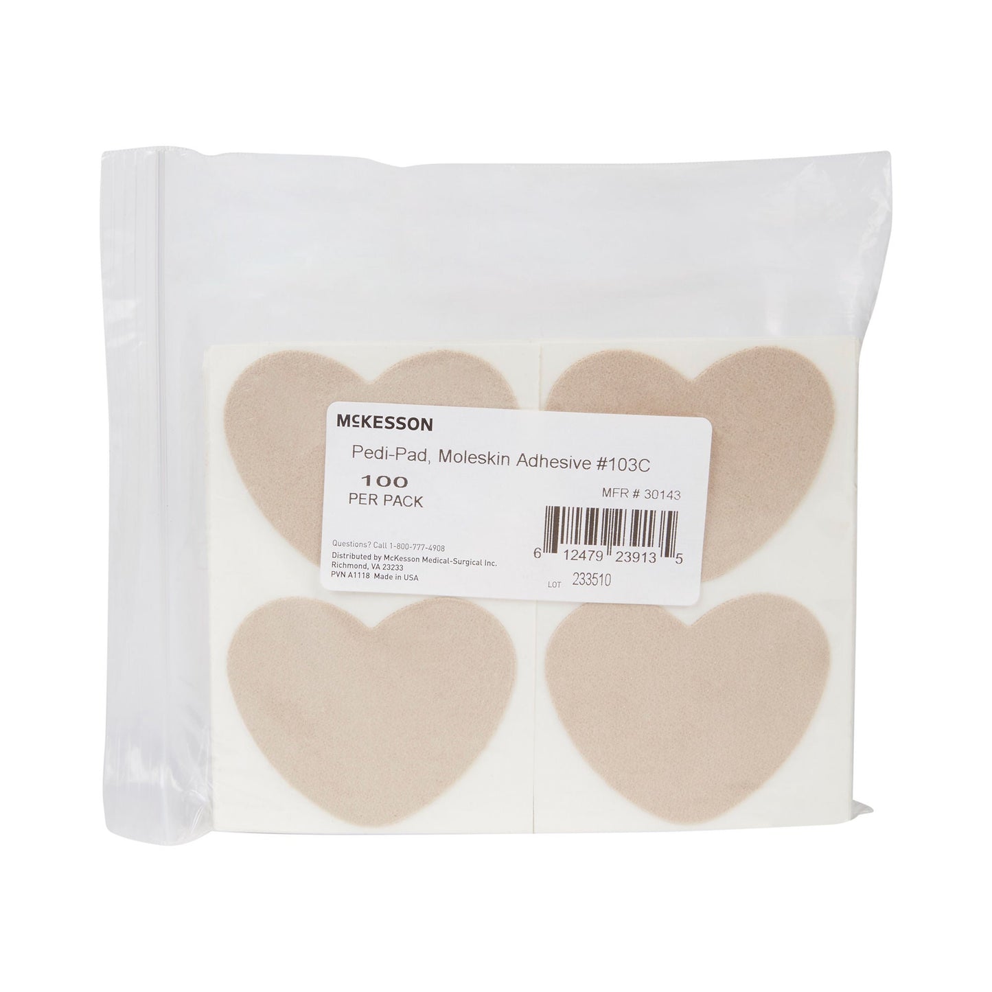 PEDI-PAD, MOLESKIN ADH #103-C /PK 10PK/CS)