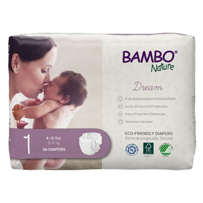DIAPER, BABY BAMBO NATURE SZ1 (36/BG 6BG/CS)