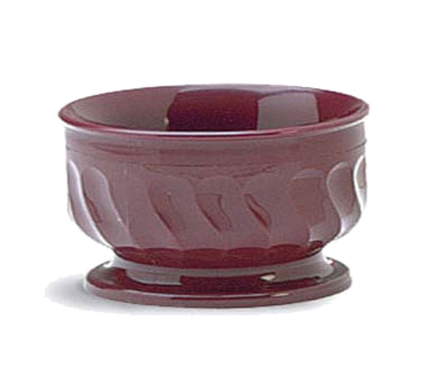 BOWL, PEDESTAL INSULATED CRANBERRY 9OZ (48/CS)