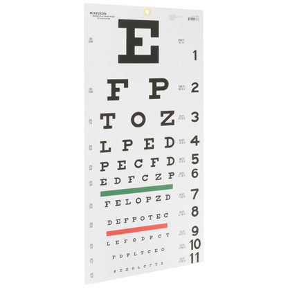 CHART, EYE TEST SNELLEN LF 20'22"X11" (5/BG)