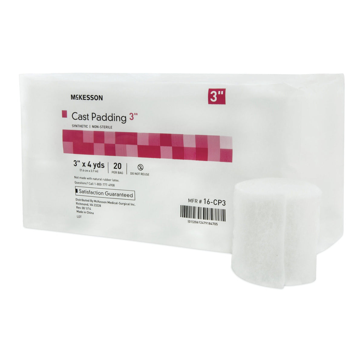 PADDING, CAST SYN 3"X4YDS (20RL/BG 4BG/CS)