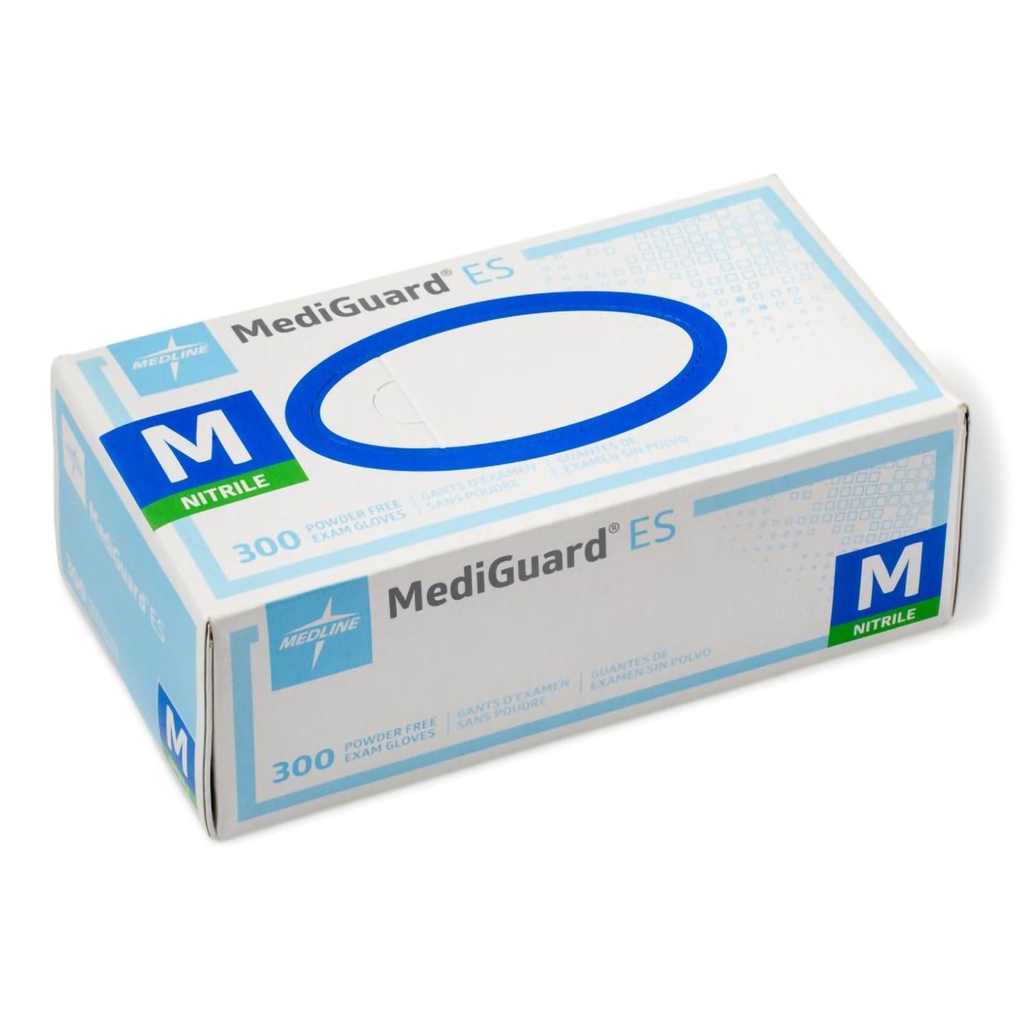 GLOVE, EXAM NITRILE MED N/S BLU (300/BX 10BX/CS)