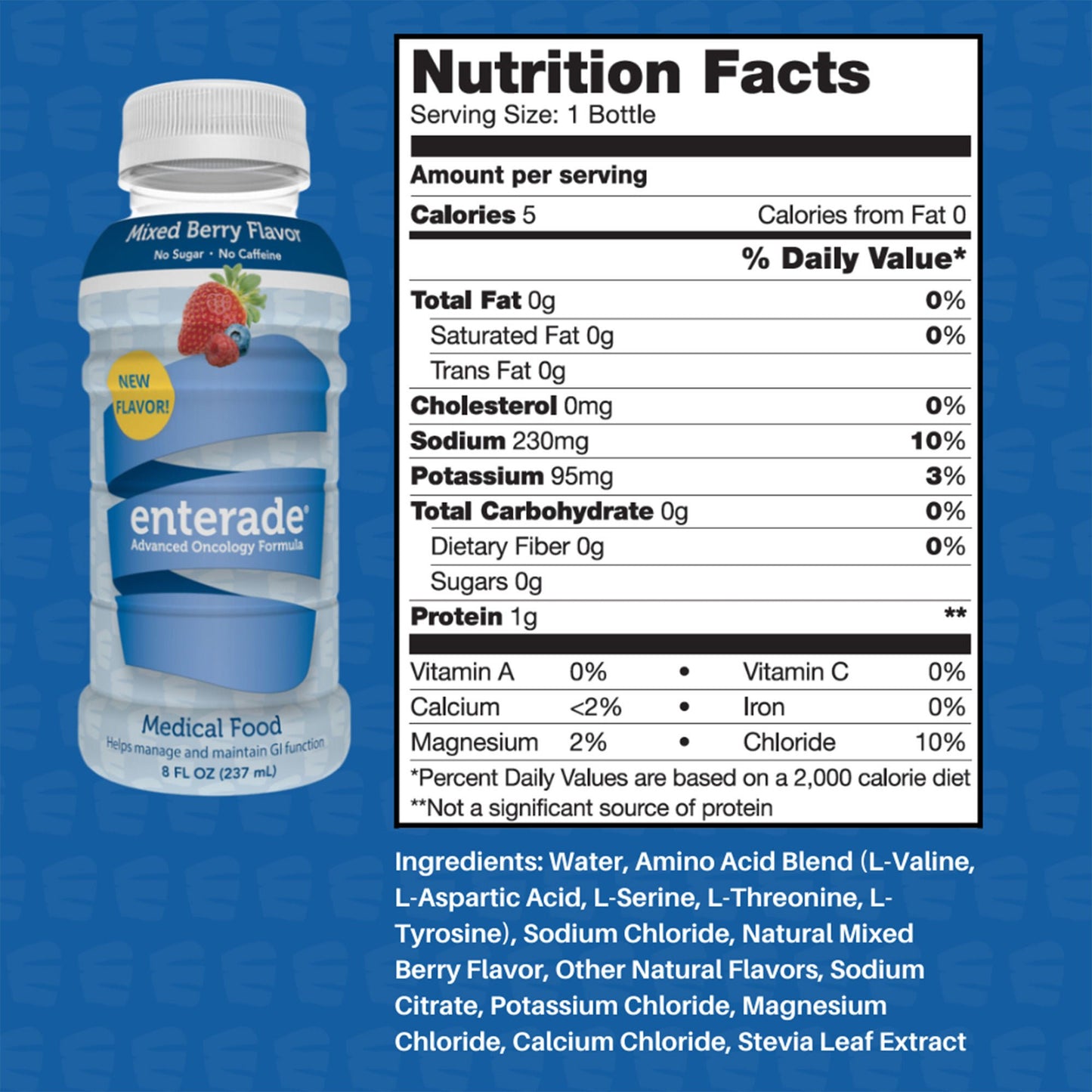 SUPPLEMENT, LIQ DRINK ENTERADEMIXED BERRY 8OZ (12/CS)