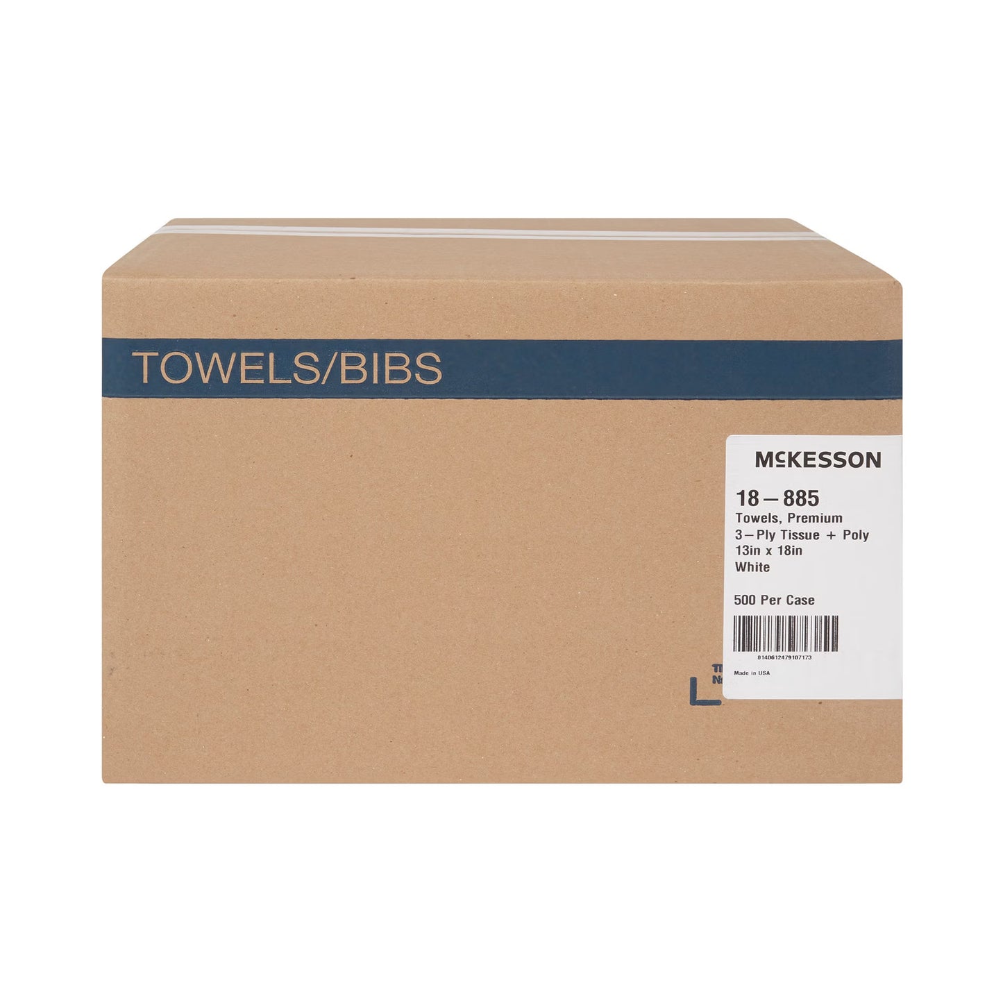 TOWEL, PRO 3PLY/POLY WHT 13X18(500/CS)