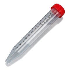 TUBE, CENTRIFUGE W/SCREW CAP STR RED 15ML (25/BG 20BG/CS)