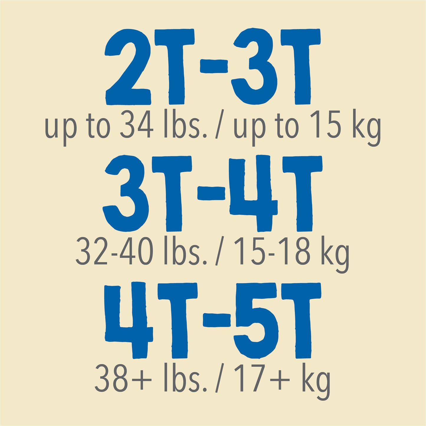 PANTS, TRAINING CUTIE BOY 4T-5T (19/BG 4BG/CS)