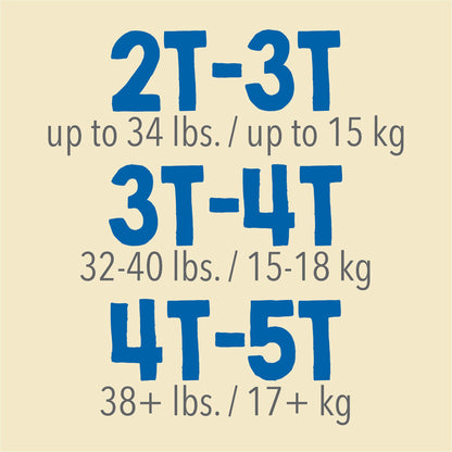 PANTS, TRAINING CUTIE BOY 4T-5T (19/BG 4BG/CS)