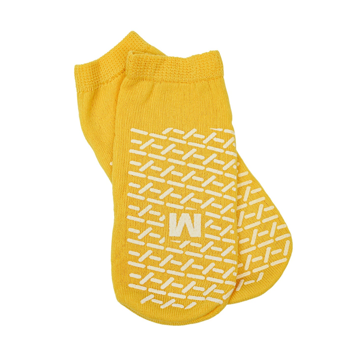 SLIPPER, PATIENT RISK DBL TREAD YLW MED (48PRS/CS)