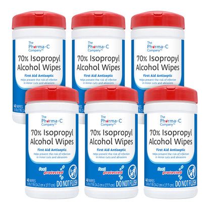 WIPE, WET ISOPROPYL 70% PHARMA-C (40/PK 6PK/CS)