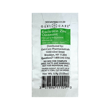 BACITRACIN ZINC, OINT 0.9GM (144/BX 12BX/CS)