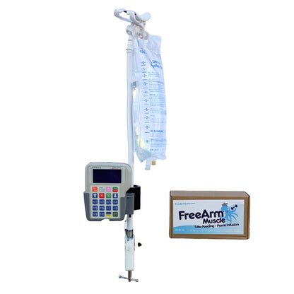 HOLDER, TUBE FEED W/CLAMP & BENDABLE ARM WHT (50/CS)