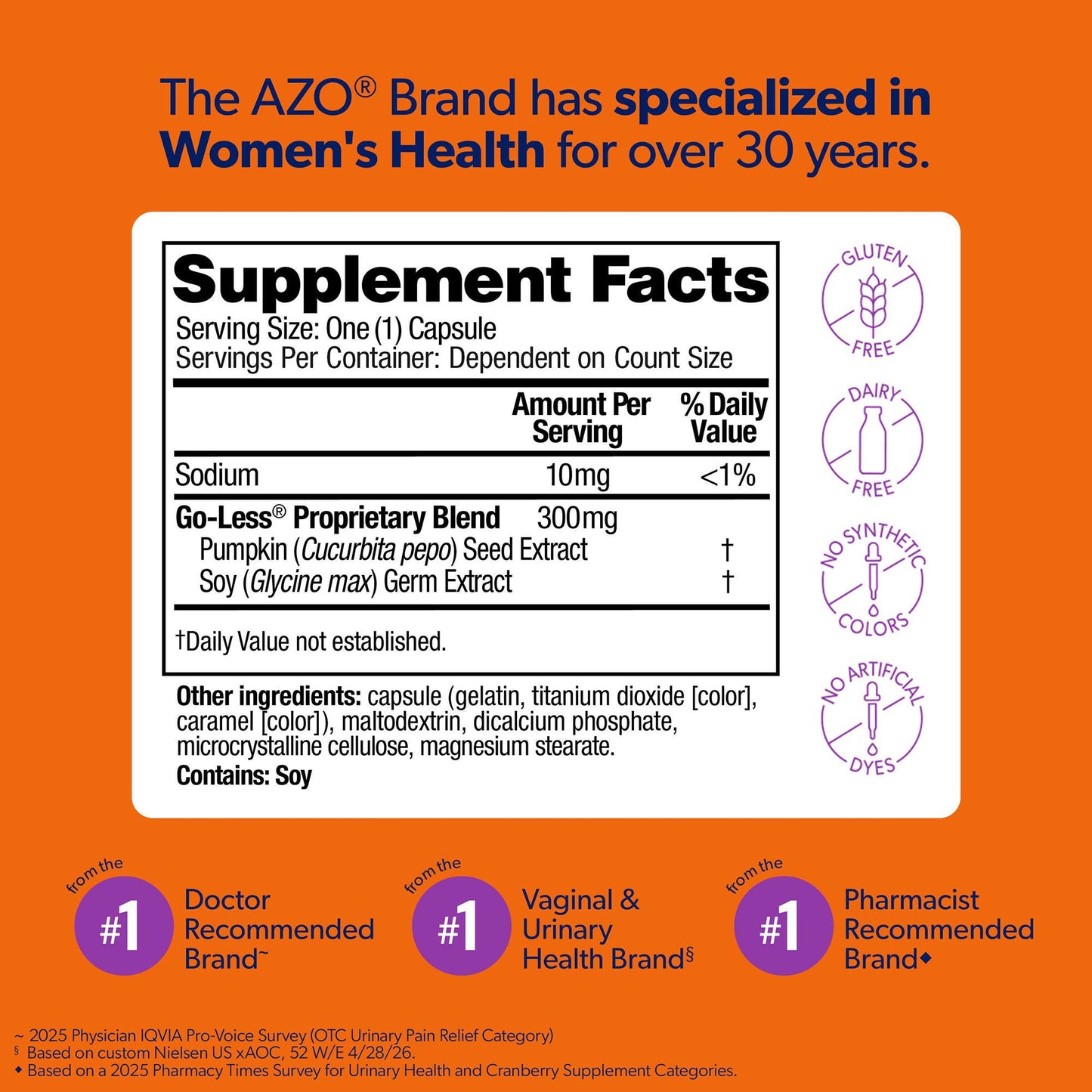 SUPPLEMENT, CAP AZO BLADDER CONTROL (72/BX 24BX/CS)