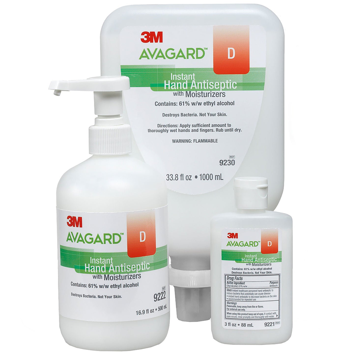 ANTISEPTIC, HAND W/MOISTURIZERS 3OZ (48/CS) 3M