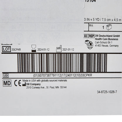 BANDAGE, COBAN LF 3"X5YDS (24RL/CS) 3M