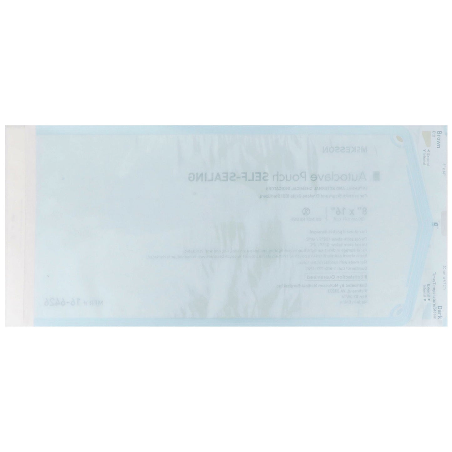 POUCH, SELF SEAL ECON 8X16 (200/BX 5BX/CS)