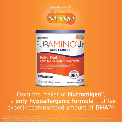 PURAMINO, PDR JR UNFLAV 14.1OZ(4/CS)