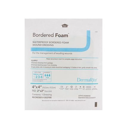 DRESSING, BORDERED FOAM 4X4 (10/BX) DERMRT