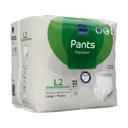UNDERWEAR, INCONT ABENA PROT PREM L2 LG (15/PK 6PK/CS)