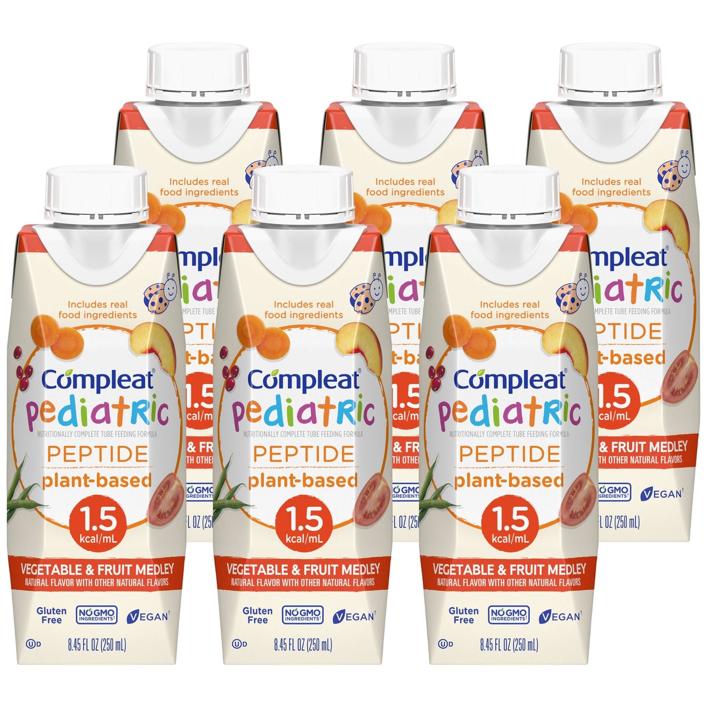 COMPLEAT PEPTIDE, PED VEG/FRUIT MEDLEY 1.5CAL 250ML (24/CS)