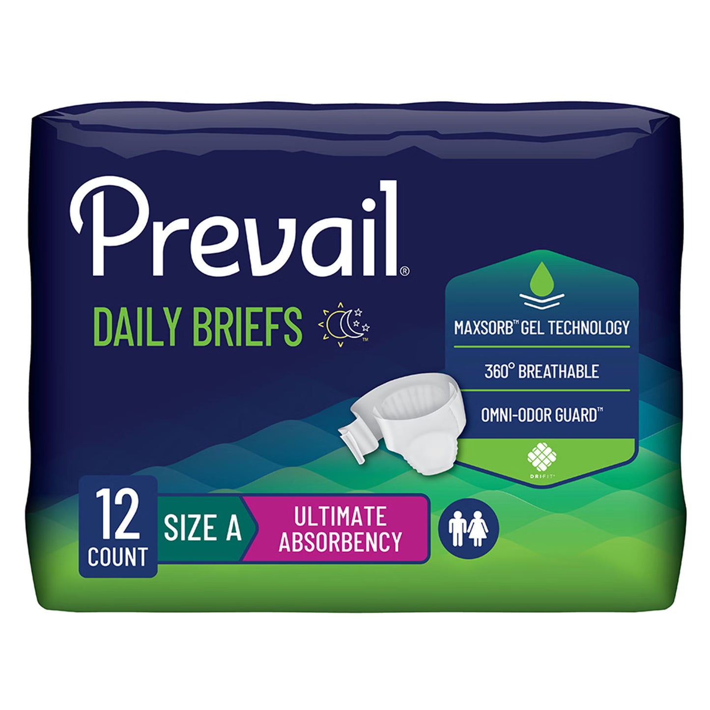 BRIEF, PREVAIL ADLT SZA (12/BG 4BG/CS)