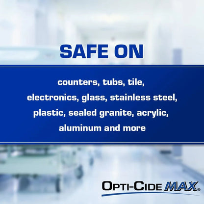 WIPE, DISINFECTANT OPTI-CIDE MAX 6"X6 3/4" (160/CT 12CT/CS)