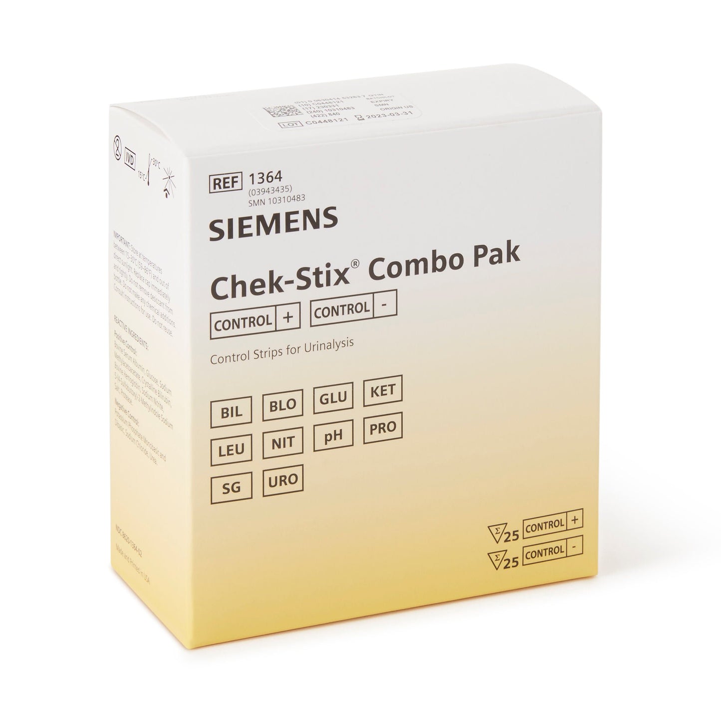 CONTROL, CHEK-STIX POS/NEG COMBO (25/PK)