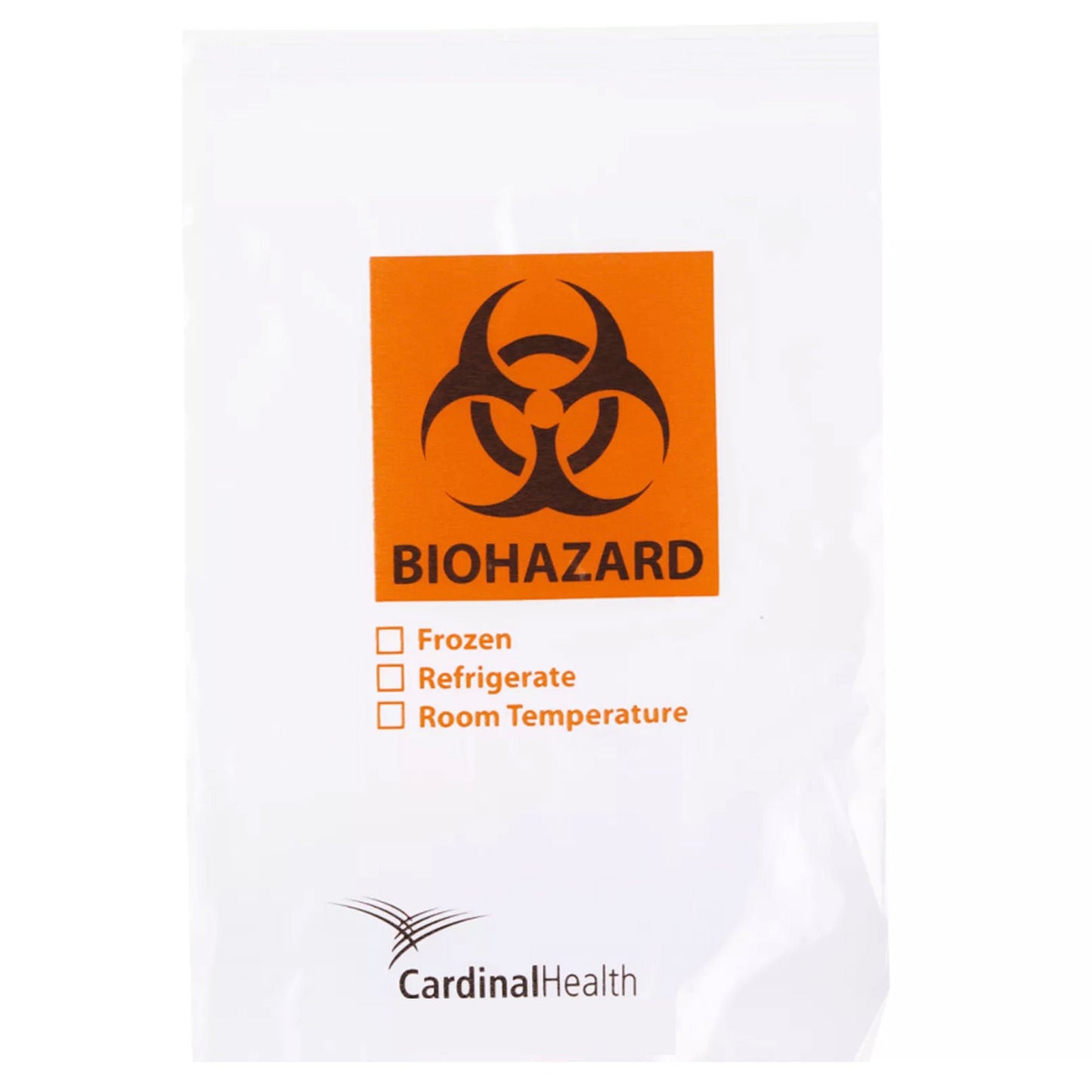 BAG, TRANS SPECIMEN BIOHAZARD 3WALL ZIP 6X9 (1000/CS)